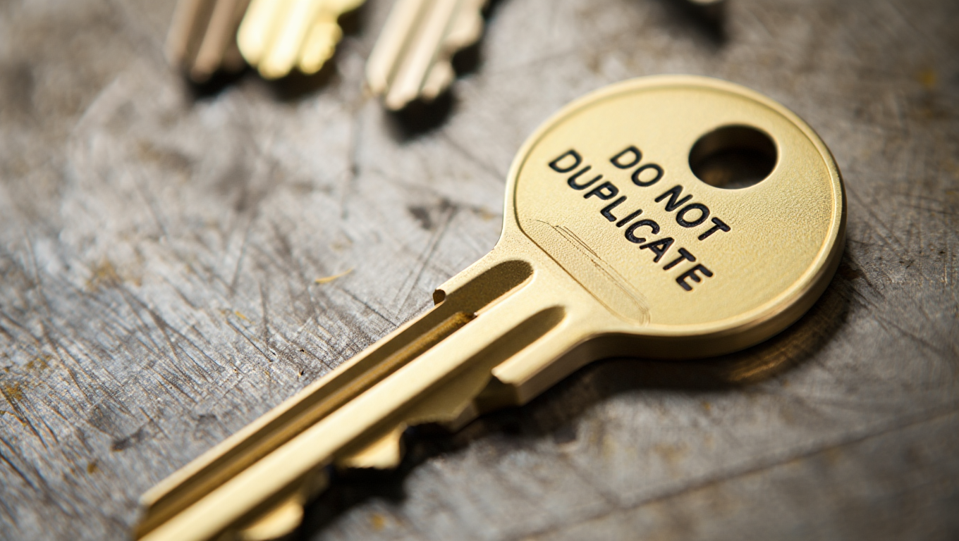Do Not Duplicate Key