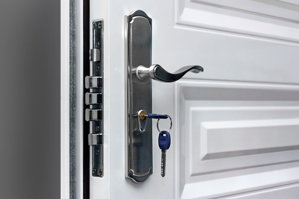 High security keys and lock hardware installed for stronger protection in Houston TX